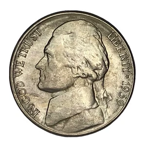 1939-S 5C Jefferson Nickel UNC Error Lamination # - Picture 1 of 2