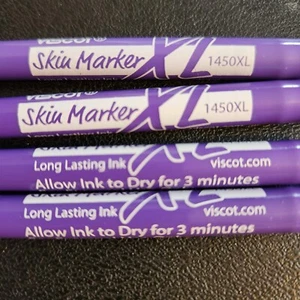 (4) PURPLE Viscot Mini XL Surgical Skin Marker 1450XL Brand New Fake Tattoos - Picture 1 of 2