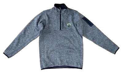 Boston Celtics Antigua Sweater 1/4 Zip Heather Gray Size Medium Pullover NWOT - Image 1 of 4
