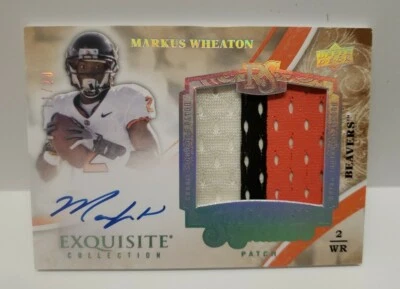 2013 Exquisite Collection 11/20 Markus Wheaton #134 RPA Rookie Patch Auto RC - Image 1 of 2