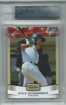 KYLE Schwarzber 2015 Leaf Rookie NSCC VIP Exclusivo PROVA TRASEIRA EM BRANCO RC 1/1  - Imagem 1 de 2