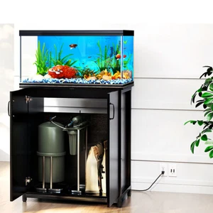 TC-HOMENY 20- 29 Gallon Aquarium Cabinet Stand Fish Tank Stand with Power Ports - Picture 1 of 16