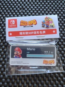 Nintendo Super Mario RPG HP Bar Hong Kong Preordine Bonus Raro Promo SWITCH NES - Foto 1 di 12