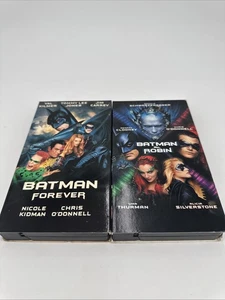 Lot of 2 Batman VHS Movies Batman Forever, Batman & Robin Fast Shipping - Picture 1 of 8