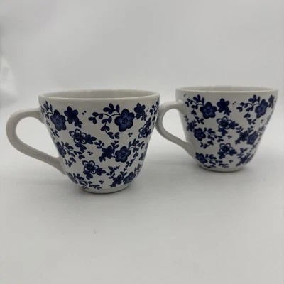 Tazas de té de café con flores azules Ikea 15199 azul blanco - Juego de 2 - 4"x4" Foto 1 de 4