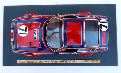 Ferrari 365 GTB/4 Daytona Le Mans 1974 Grandet Bardini Pozzi 1/18 no BBR CMC - Photo 1/4