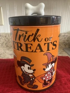 Disney Halloween Mickey Mouse & Friends Trick or Treats Canister Cookie Jar - Picture 1 of 9