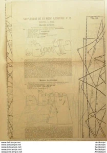 La Mode illustree 1890 # 12 & son Patron with Pattern - Picture 1 of 4