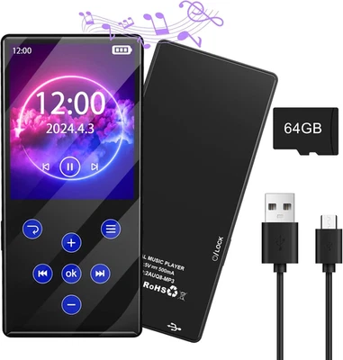 Lettore MP3 128GB Con Bluetooth MP3 Lettore Musicale Con Altoparlante HD Integra - Immagine 1 di 4
