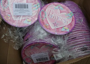 480 x 9" Princess paper plates RRP £239.40 Job lot Clearance - Picture 1 of 3