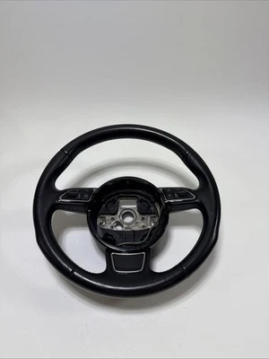 2015-2016 AUDI A3 8V - 3-SPOKE LEATHER STEERING WHEEL USED BLACK OEM - Image 1 of 4