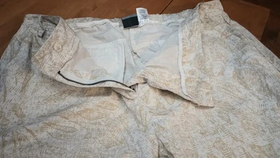 Pantalón capri de algodón spandex floral tostado blanco talla 16 para mujer Foto 1 de 4