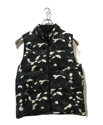 A BATHING APE CITY CAMO REVERSIBLE DOWN VEST Size: L Black Men 001DNK801010M - Image 1 of 4