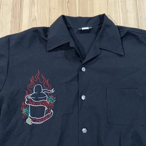 VTG 90s Y2K Johnny Suede Party Never Sober Lounge Shirt Dice XXL Rockabilly - Picture 1 of 9