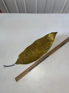 MARIPOSA gelbes Blatt GROSSE DEKORATIVE SCHALE PLATTE TABLETT 17’ - Bild 1 von 10
