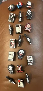 20 Horror Shoe Charms Scary Movie Accessories Fits Crocs Wristband Halloween - Picture 1 of 1