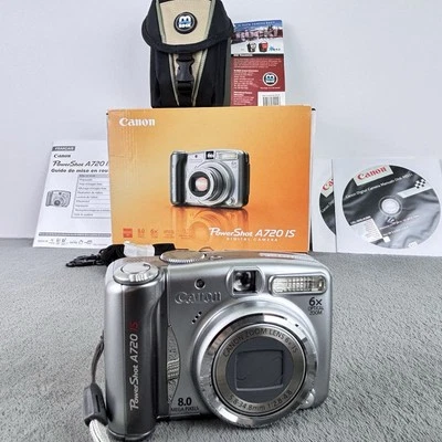 Canon PowerShot A720 IS 8MP Digital Compact Camera 6x Optical Zoom Boxed Set - Bild 1 von 4