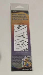 NEW CLEAR SNAP DESIGN ADHESIVES DOUBLE SIDED PATTERNED DANCING HEARTS 10111 1561 - Picture 1 of 1