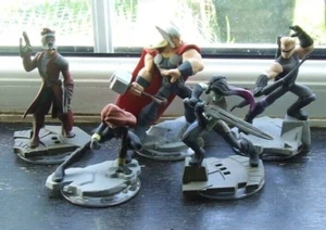 5 x Marvel Disney Infinity Toys action figures Avengers Guardians - Picture 1 of 2
