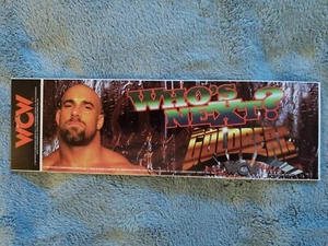 New Old Stock 1998 WCW nWo Goldberg Who's Next Bumper Sticker Decal - Picture 1 of 3