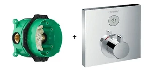 Hansgrohe ShowerSelect 1 Outlet Thermostatic Mixer 15762000 + I-Box Combo Pack - Picture 1 of 3