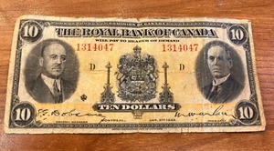 1935 $10 The Royal bank of Canada 630-18-04a - Picture 1 of 2