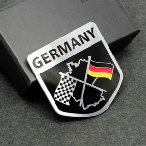 German Germany Flag Shield Metal Emblem Car Auto Badge Decal Sticker Accessories - Bild 1 von 10