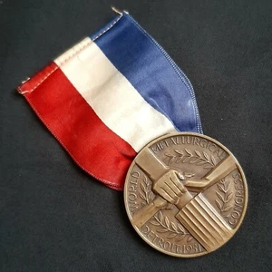 1951 World Metallurgical Congress Bronzemedaille American Society for Metals Maco - Bild 1 von 3