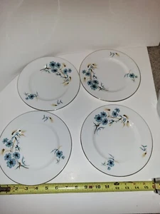 Royal Albert Bone China England, Cornflower 7" Plate Set Of 4 - Picture 1 of 5
