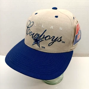 Vintage Dallas Cowboys 1996 Schrift Drew Pearson Deadstock StrapBack Hut Neu mit Etikett NEU - Bild 1 von 7