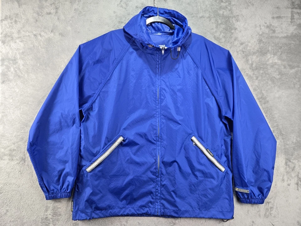 Chaqueta de lluvia Stearns para hombre impermeable empacable DryWear talla grande azul real Foto 1 de 4