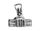 Rodowane srebro szterlingowe 925 3D Biały Dom Waszyngton DC Charm