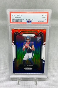 ROOKIE, PSA 9! C.J. Stroud Panini Prizm Red White Blue Prizm 339 2023 - Picture 1 of 2