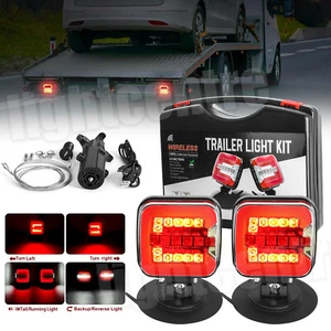 2X-7Pin LED Magnetic Wireless Trailer TailLight Kit For Trailer;Truck Automotive - Picture 1 of 13