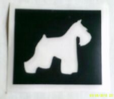 Kerry Blue terrier / Schnauzer  dog stencils for etching on glass craft / hobby 