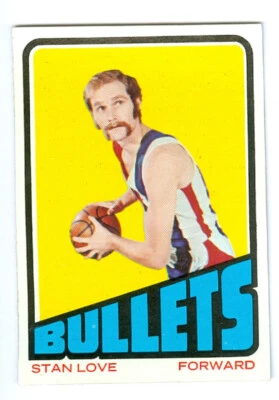 1972-73 TOPPS # 2 STAN LOVE BULLETS MINT CENTERED   90 CENTS SHIPPING * - Image 1 of 2