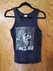 ROLLING STONES MICK JAGGER WOMENS TANK TOP FADED BLACK SMALL 