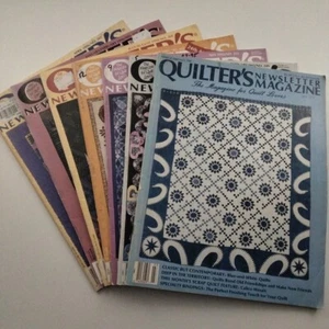 Quilter's Newsletter Magazine x 7 Vintage Bundle Lot 1987 1993 1994 1996 Craft - Bild 1 von 17