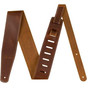 Genuine Fender 2.5" Broken-In Leather Guitar Strap - TAN - 099-0641-021 - Picture 1 of 2