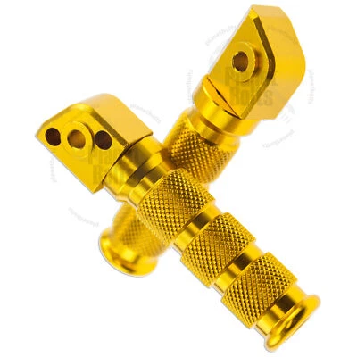 Juego de estribos deportivos traseros dorados para Kawasaki Ninja ZX 6R 9R reposapiés reposapiés Foto 1 de 2