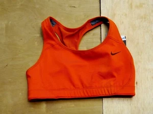 Size XS Women Nike High Support Compression Bra,  Dark Orange Fitness, Dri-Fit - Picture 1 of 3