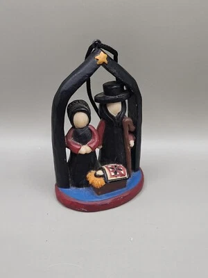 Adorno de Navidad Belén Amish María José Jesús Decoración Flor Cubos Foto 1 de 4