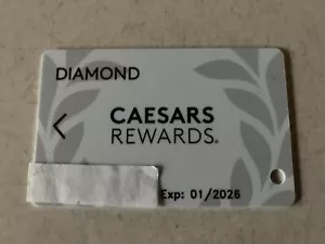 CAESARS CAESAR'S TOTAL REWARDS DIAMOND SLOT CARD 2026 MALE NAME - Bild 1 von 1