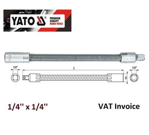 Barra de extensión flexible profesional Yato 1/4"" x 1/4"" 150 mm (6") YT-1400 - Imagen 1 de 1