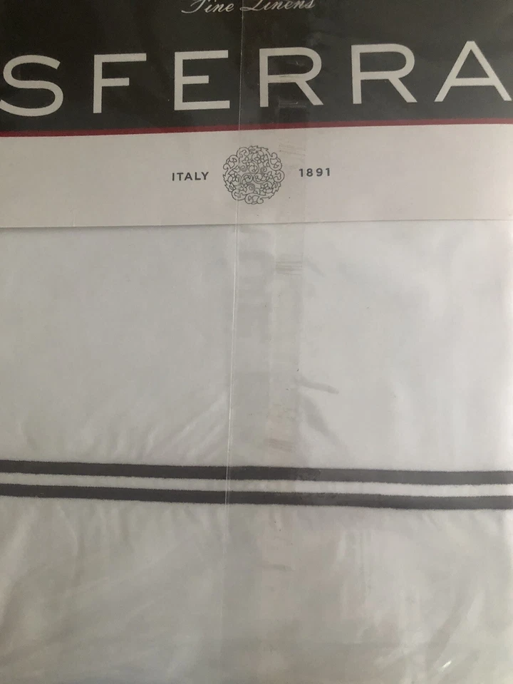 Nuevo Juego de sábanas Sferra - Chocolate 2 líneas White King 500TC Foto 1 de 1