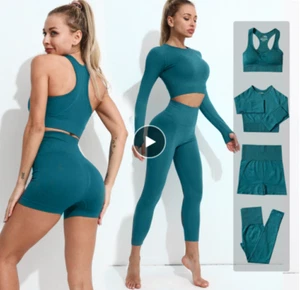 4Piece Women's Yoga Workout Fitness Set - Picture 1 of 10