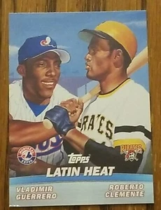 ROBERTO CLEMENTE--VLADIMIR GUERRERO 2000 TOPPS CALOR LATINO #TC8 PIRATAS - Imagen 1 de 2
