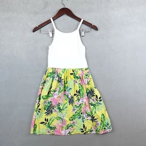 Gap Kids Tank Dress Girl Sleeveless Floral Size 1 - Picture 1 of 4