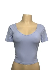 Lululemon Damen Align Kurzarm T-Shirt Größe 4 schwarz - Bild 1 von 11