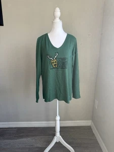 Life is Good Damen Langarmshirt grün  - Bild 1 von 6